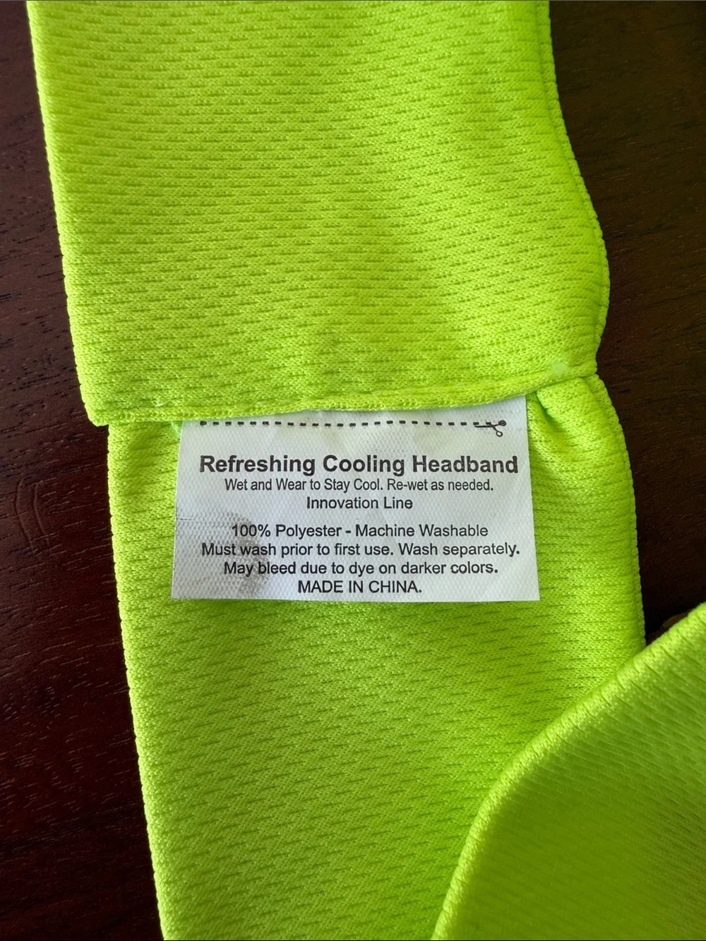 Kids Neon Green cooling Headband New
